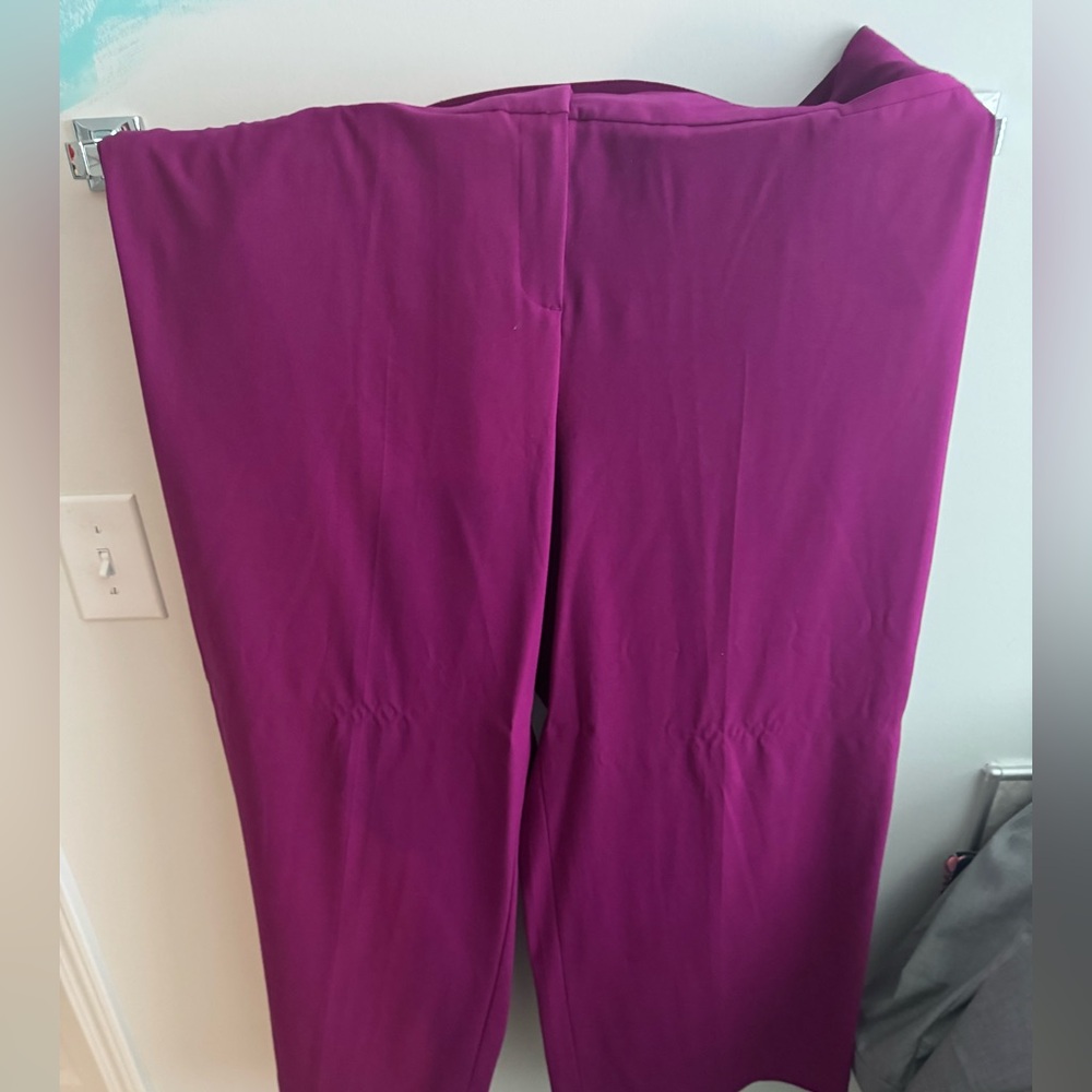 Lane Bryant Women's Magenta Wide Leg Pants